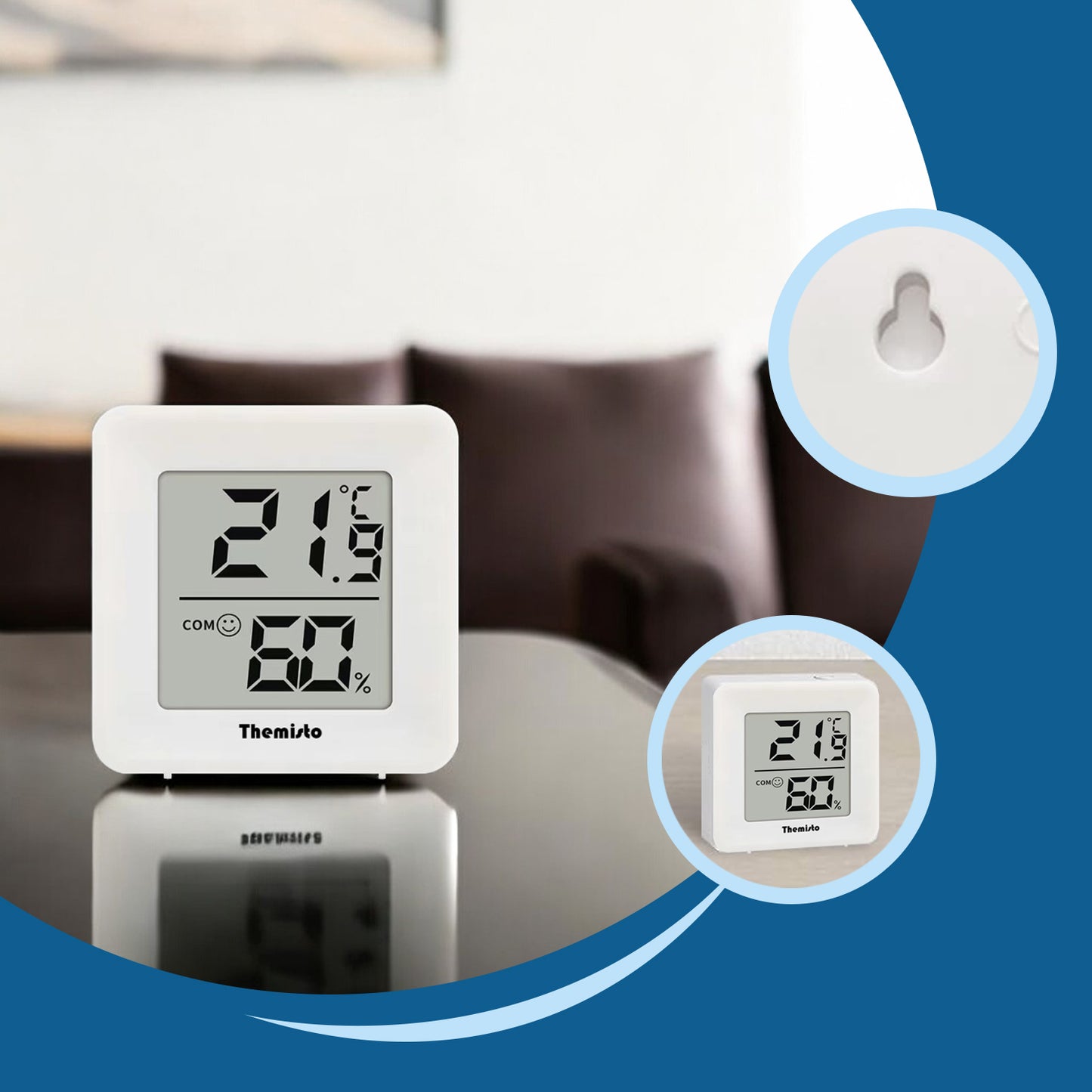 Themisto TH-HT1 Digital Hygrometer Thermometer Humidity Meter