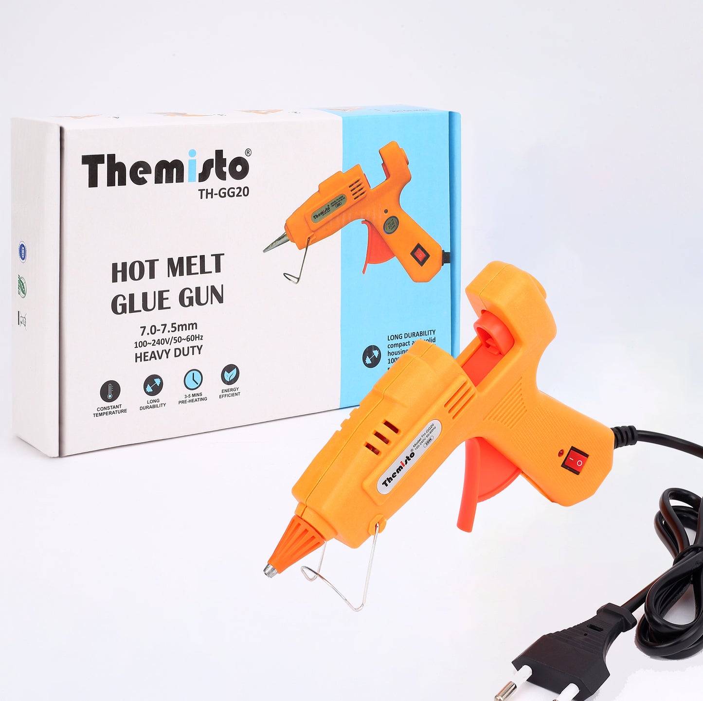 Themisto (TH-GG20) 20 Watt Mini for DIY Art and Crafts 10 glue sticks.