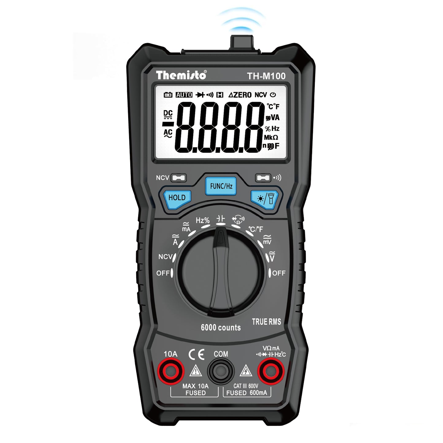 Themisto TH-M100 Auto Range Digital Multimeter (Black 6000 Counts)