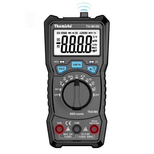 Themisto TH-M100 Auto Range Digital Multimeter (Black 6000 Counts)