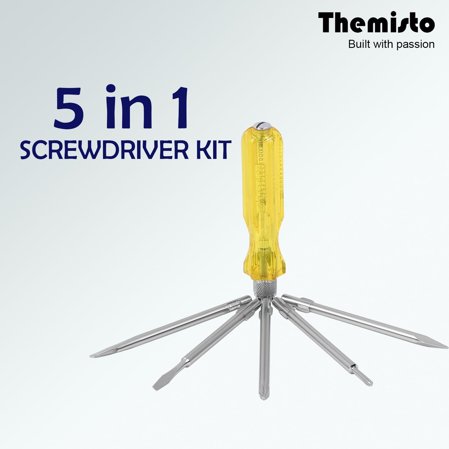 Themisto TH-T05 5 IN 1 COMBINATION SCREWDRIVER SET (PACK OF 5)