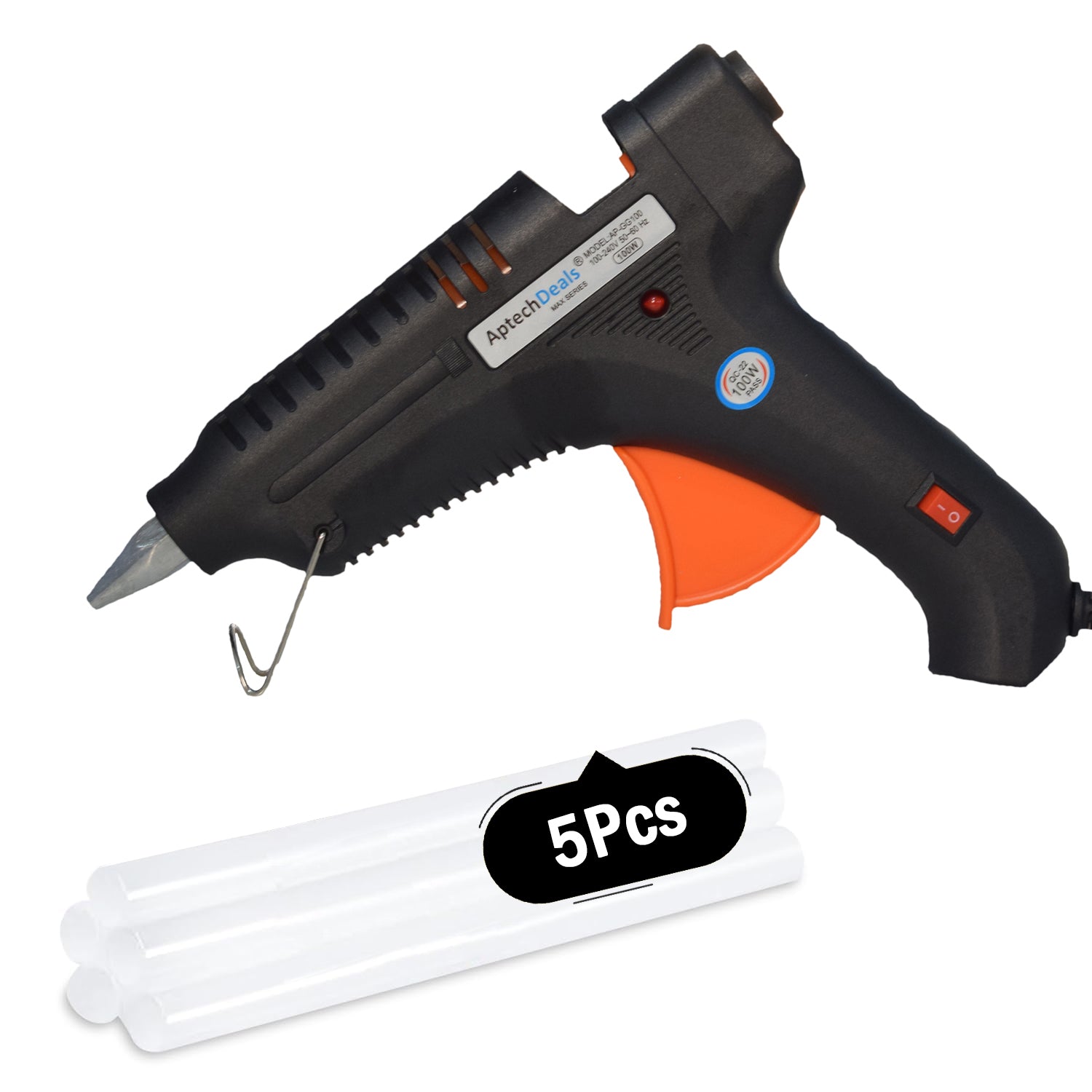 Draper 100W Hot Melt Glue Gun With 6 Sticks – 230V Electric Trigger Tool