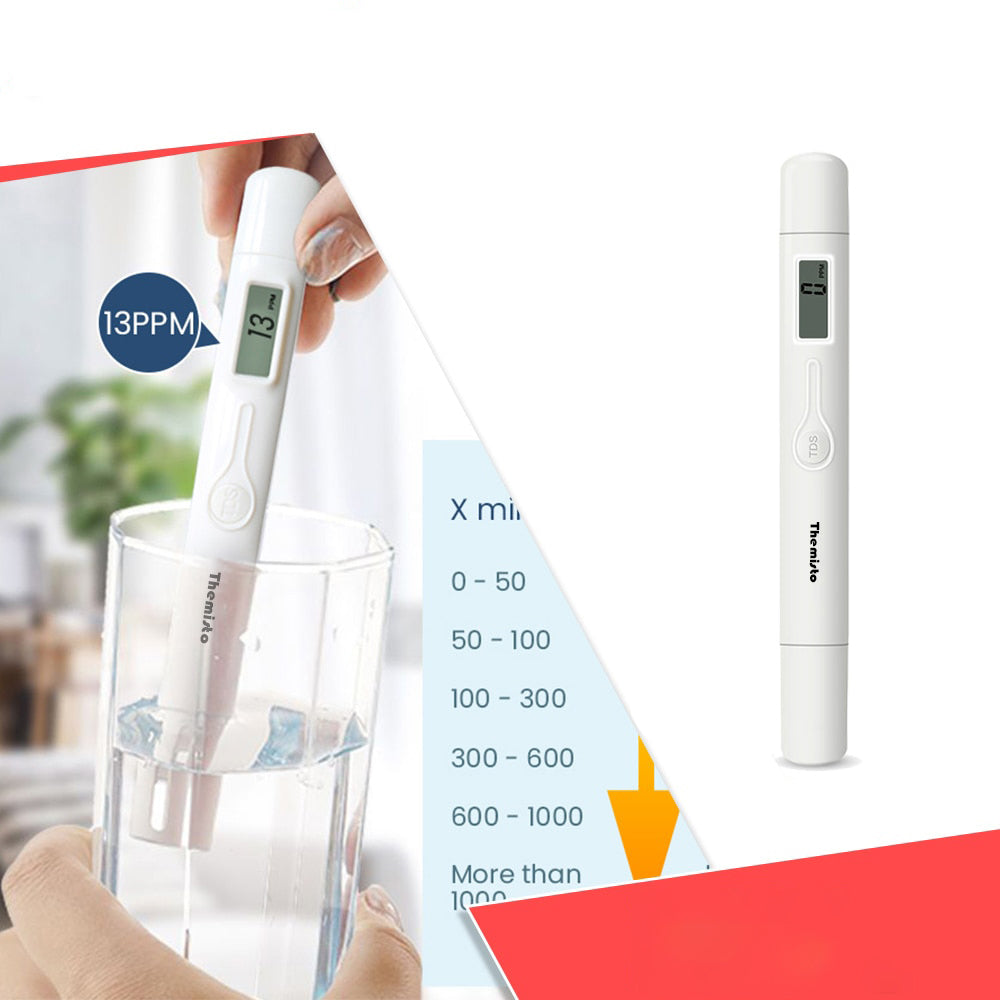Themisto TDS-30 Digital TDS Meter, Water Quality Tester, 0-9990ppm