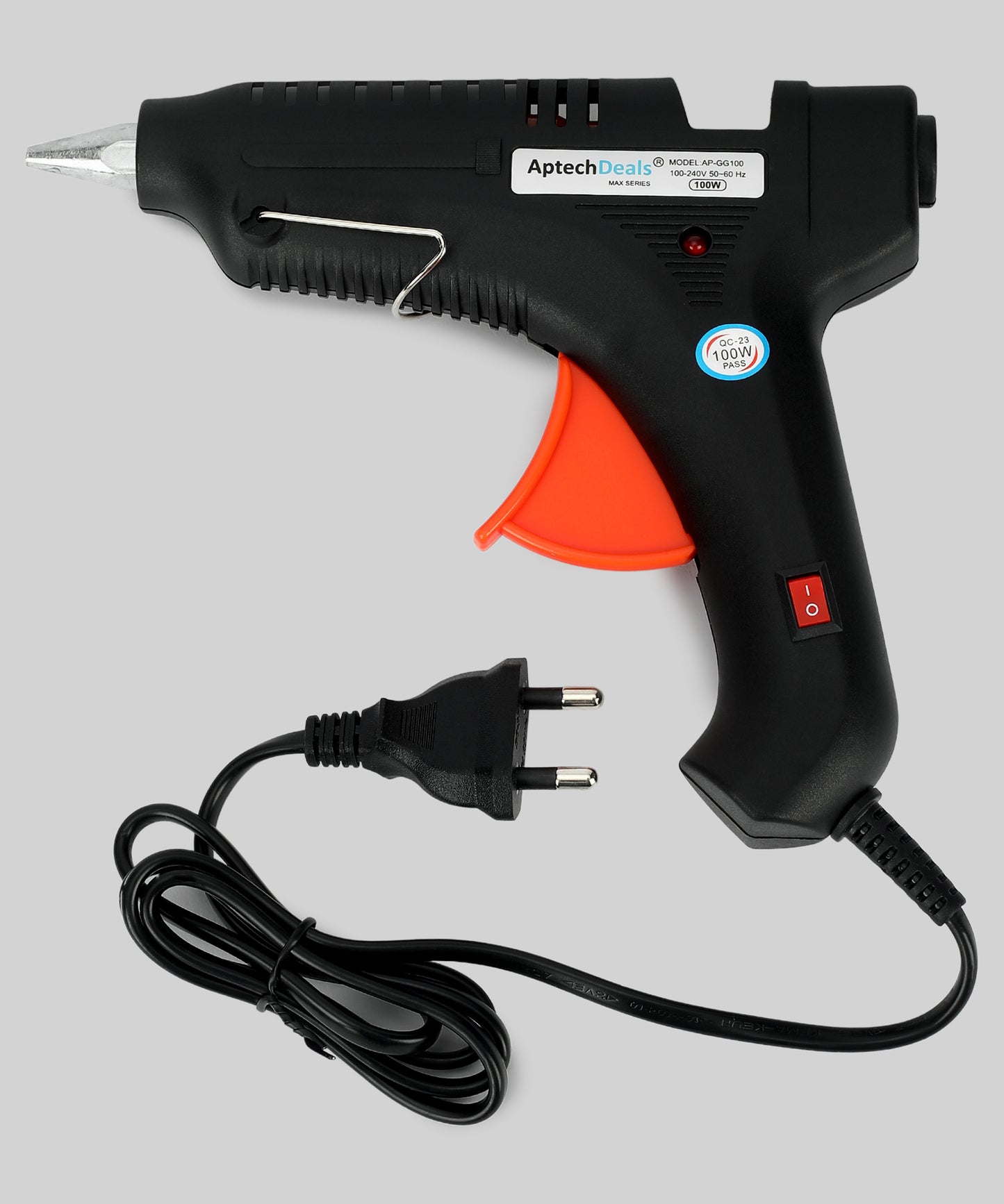 Aptechdeals (AP-GG100) 100W Hot Melt Glue Gun for Arts and Crafts, DIY Projects with 5 glue sticks.