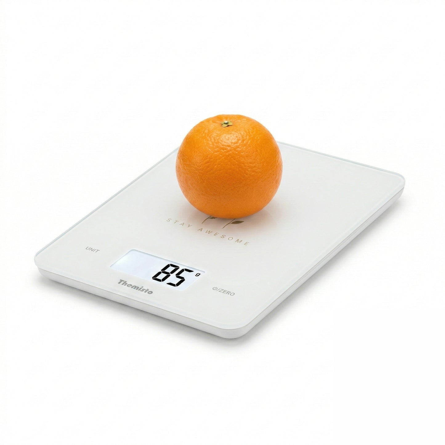Themisto TH-WS19 Digital Kitchen Weighing Scale With Touch Screen Controls | Max Capacity 5kg | Tempered Glass | Tare Function
