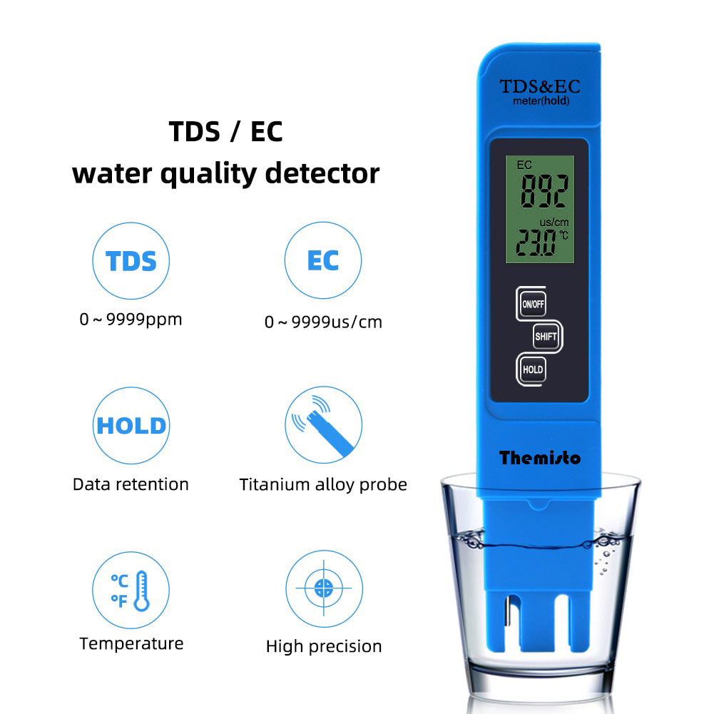 Themisto TDS-40 TDS Meter/Digital Tds Meter with Temperature And Water Quality Measurement For Ro Purifier (TDS EC)