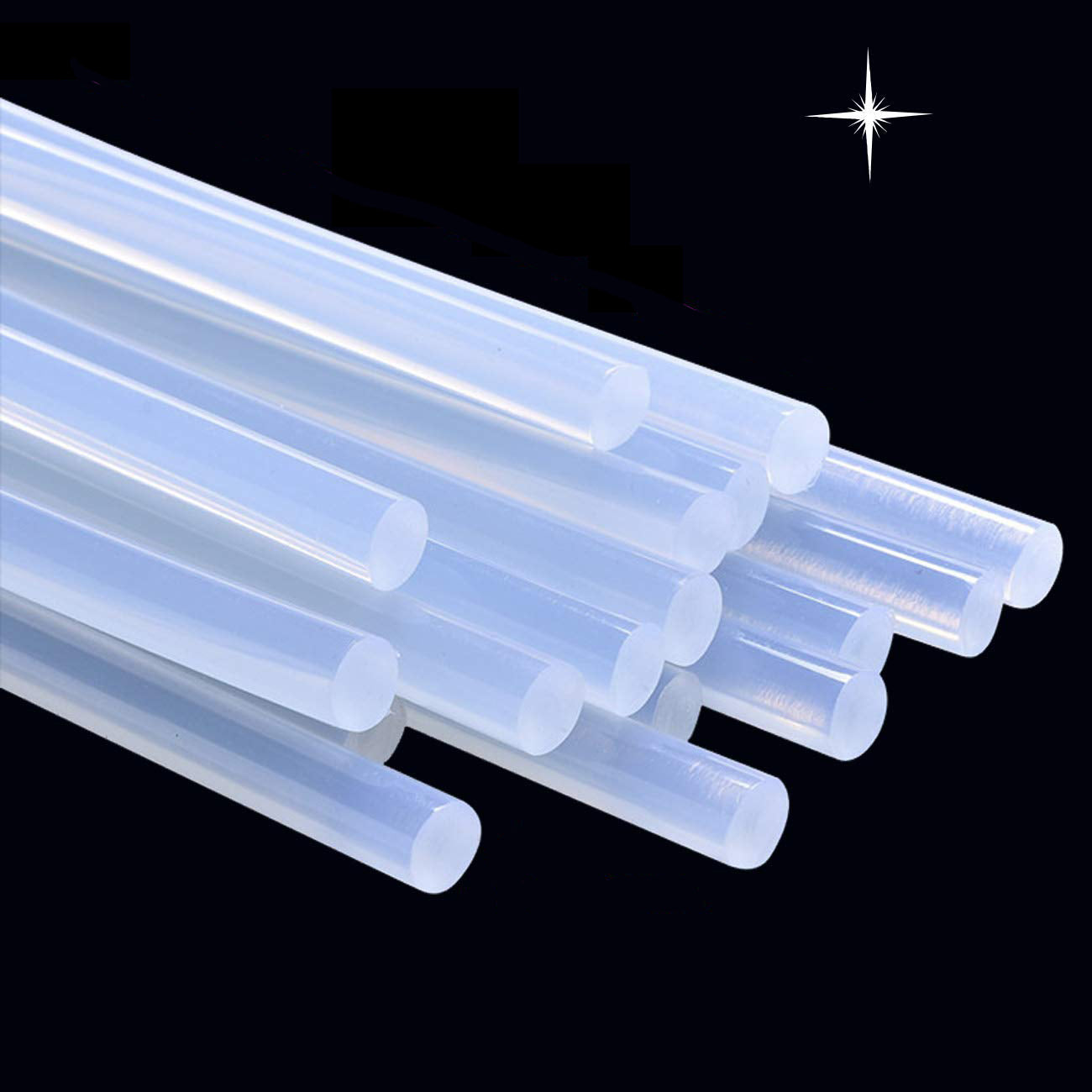Themisto 11mm All Purpose Transparent Hot Melt Glue Sticks Pack Of (10)