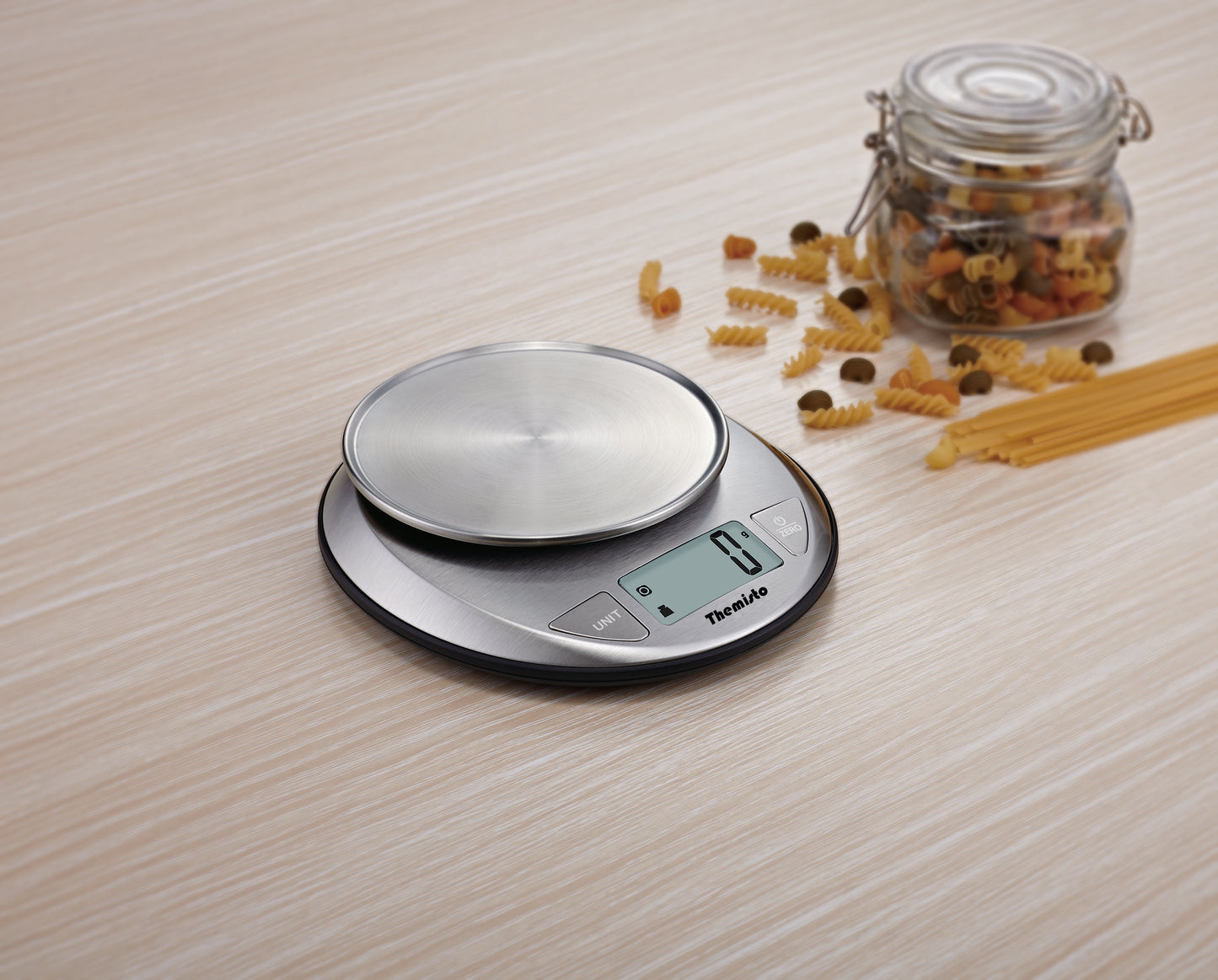 Themisto TH-WS20 Digital Kitchen Weighing Scale Stainless Steel (5Kg)