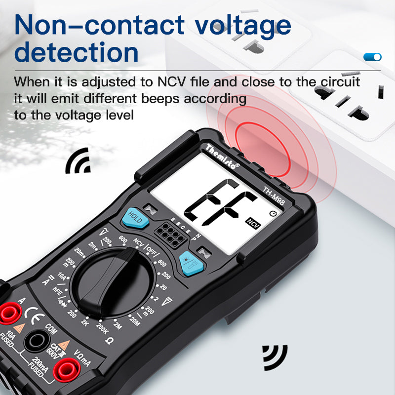 Themisto TH-M98 Digital Multimeter (Black 2000 Counts)