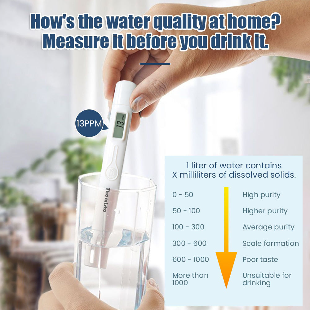Themisto TDS-30 Digital TDS Meter, Water Quality Tester, 0-9990ppm