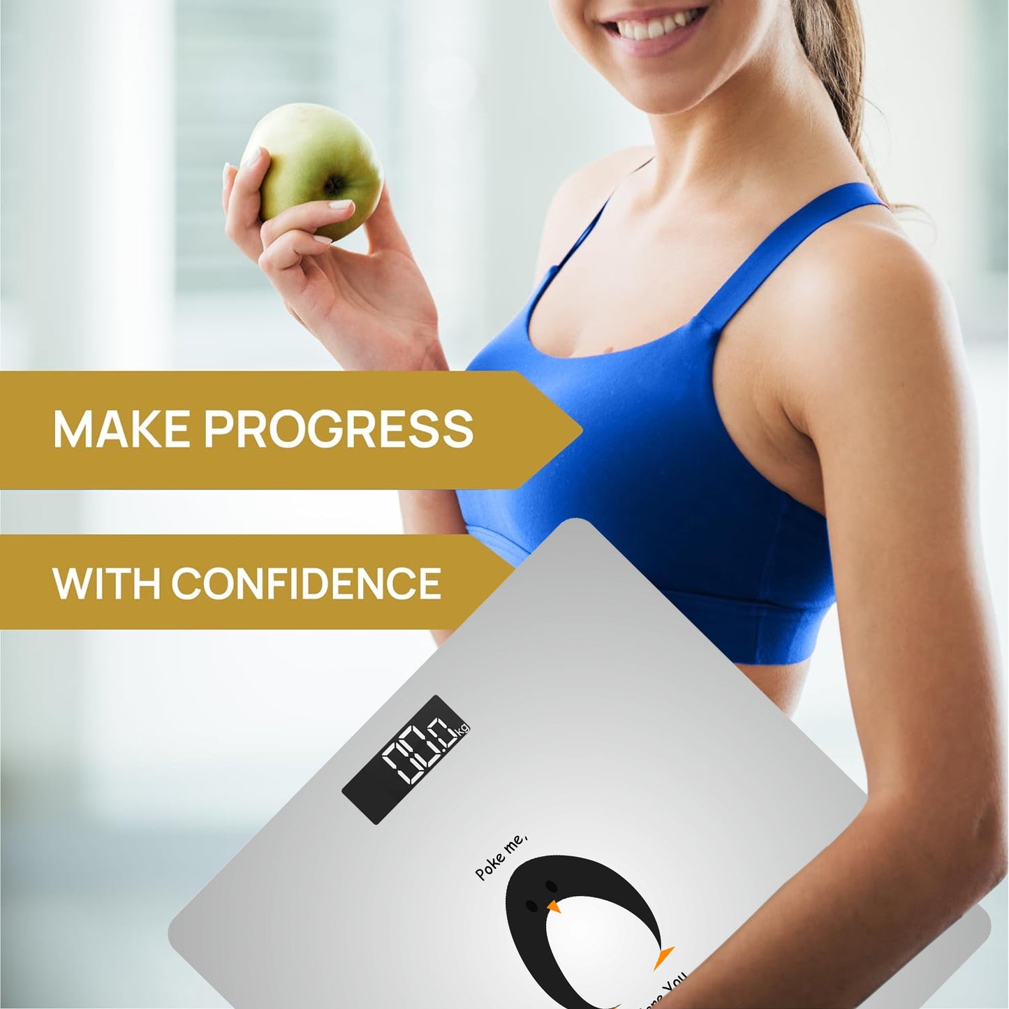 Themisto TH-WS40B Body weight Scale, With High Precision Sensors | Backlit Display