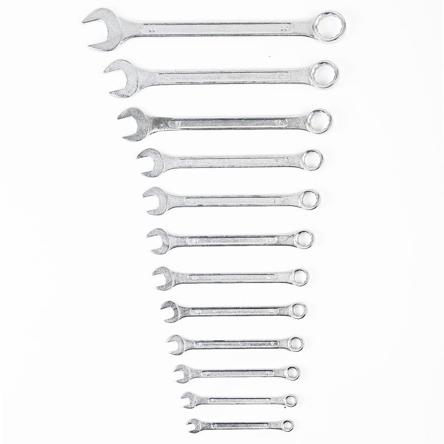 THEMISTO TH-T26 12 Pcs Combination Spanner Set | Open Jaw and Ring Spanners | Chrome Plated Durable Steel Wrench Tool Kit