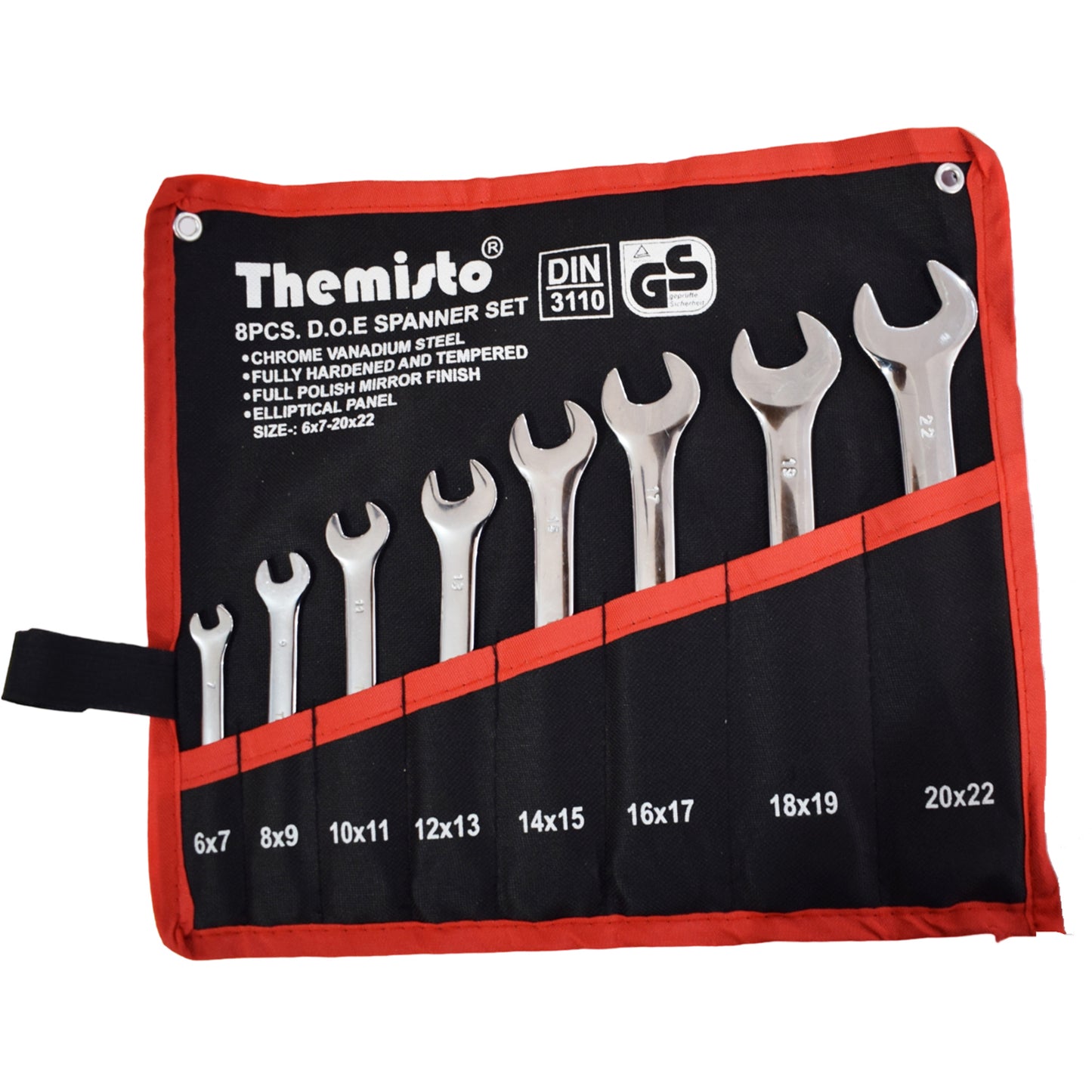 Themisto TH-T18 8pcs. Elliptical Spanner (Pack of 8)