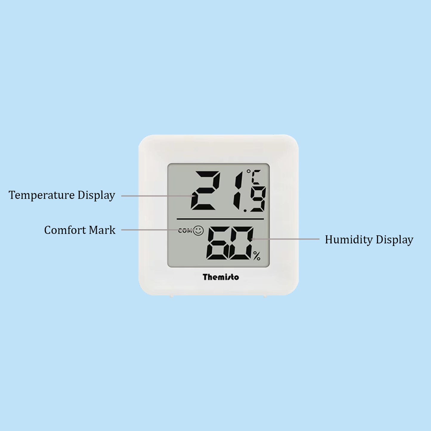 Themisto TH-HT1 Digital Hygrometer Thermometer Humidity Meter