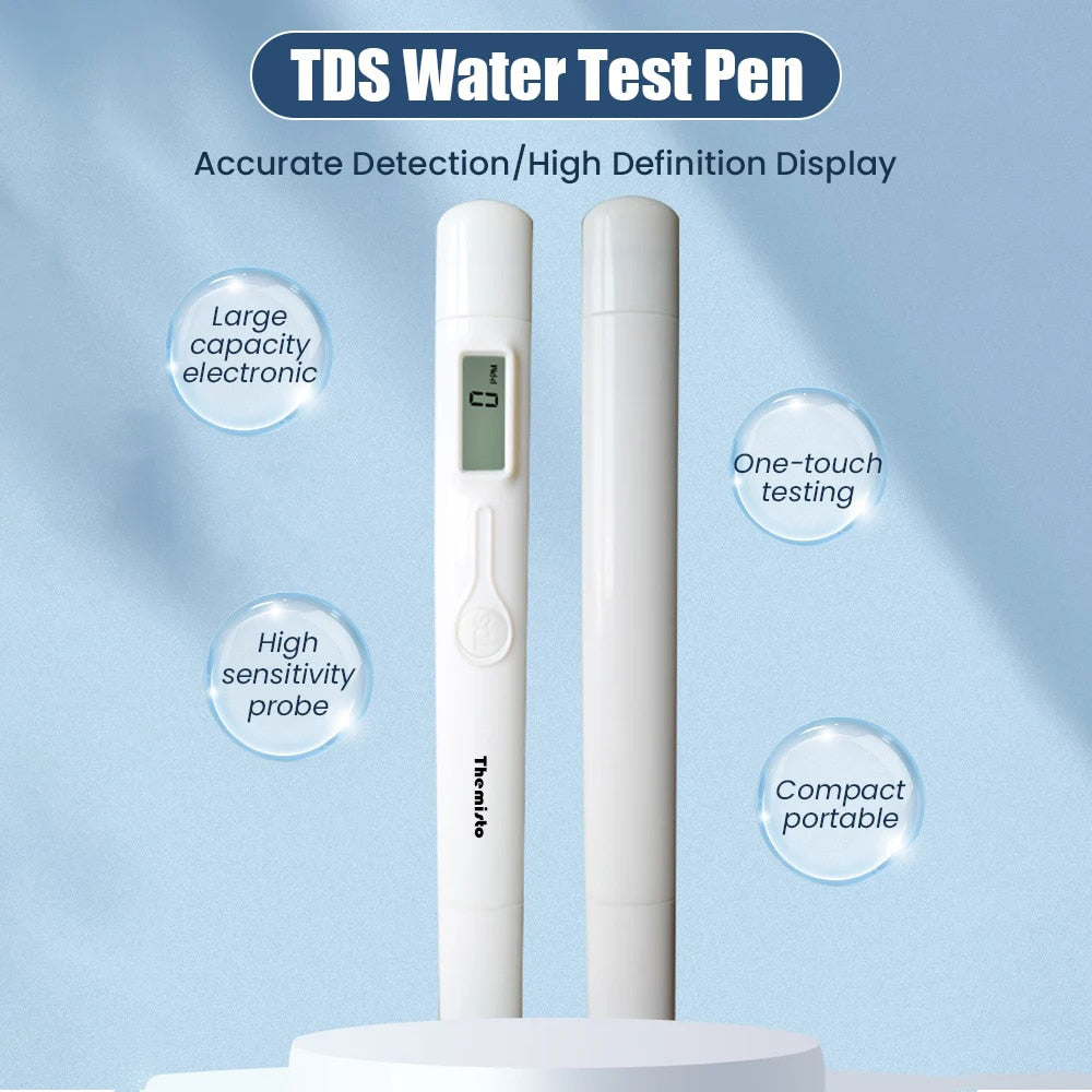 Themisto TDS-30 Digital TDS Meter, Water Quality Tester, 0-9990ppm