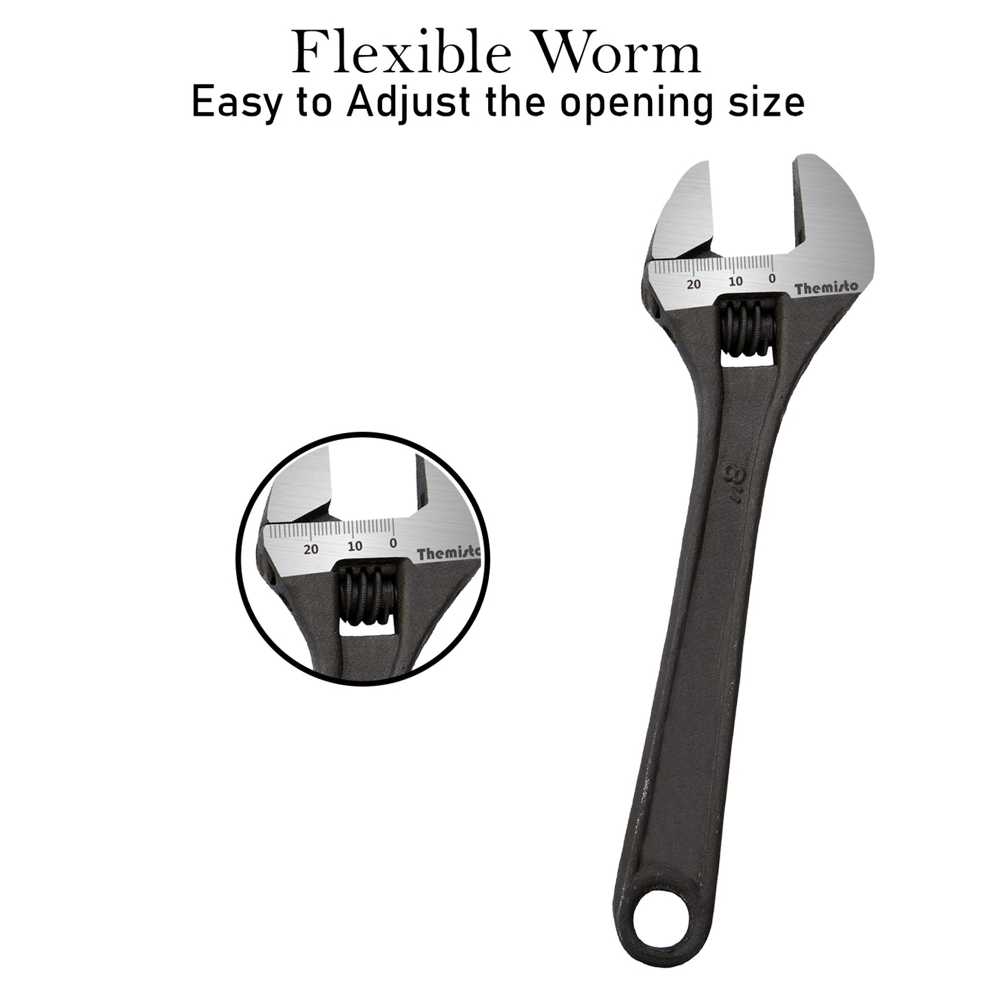 Themisto TH-T11 8 Inch Adjustable Wrench
