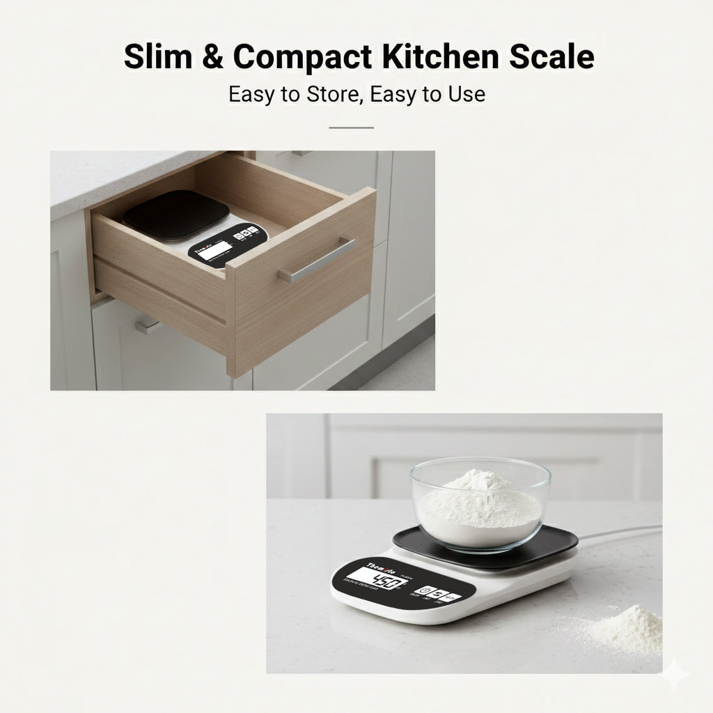 Themisto TH-WS16 Electronic digital Kitchen Weighing Scale |10 Kg | Back Light LCD| Made In India