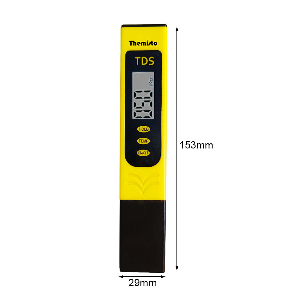 Themisto TDS-02 Digital TDS Meter, Water Quality Tester, 0-9990ppm