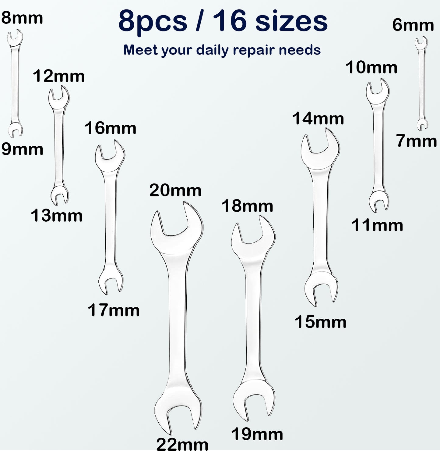 Themisto TH-T18 8pcs. Elliptical Spanner (Pack of 8)
