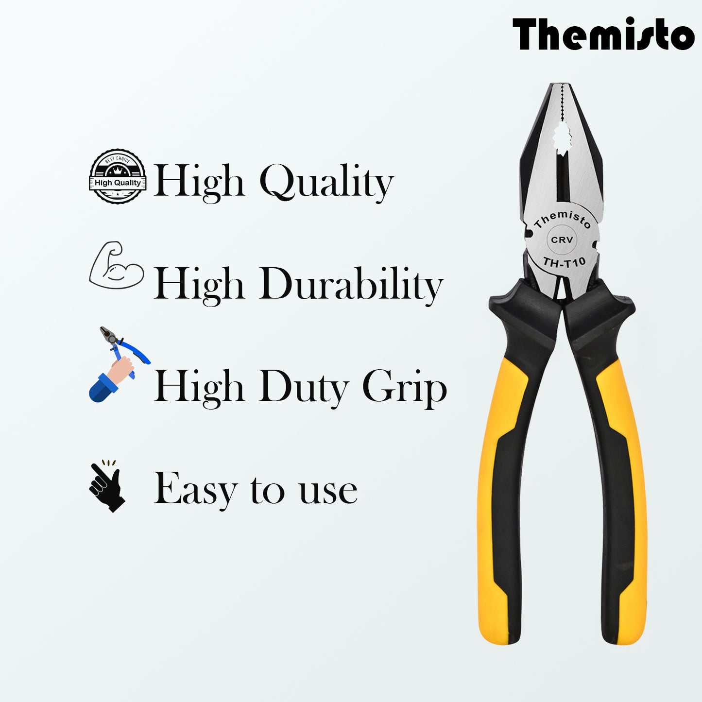 Themisto TH-T10 8 Inch Combination Plier CRV