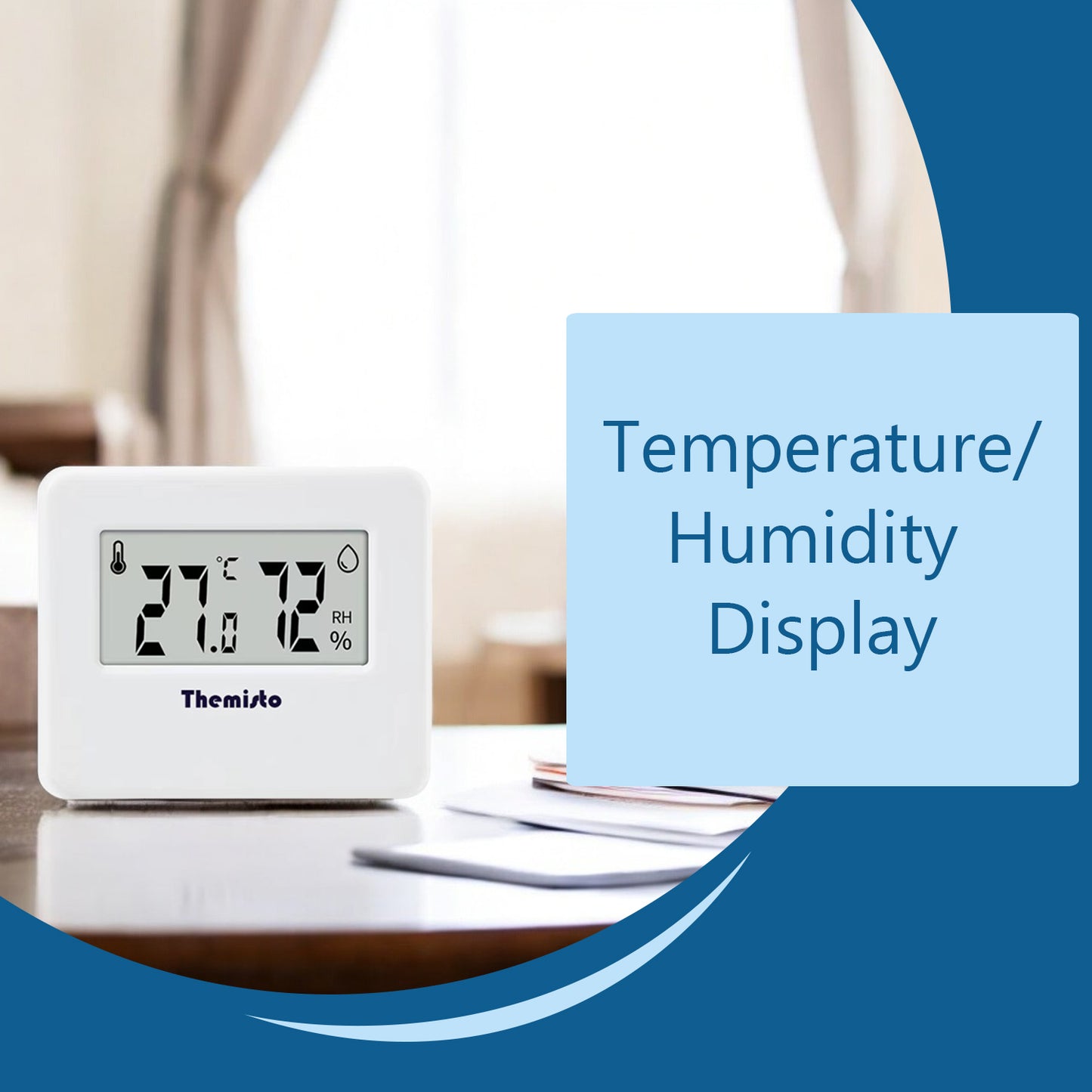 Themisto TH-HTC3 Digital Hygrometer Thermometer Humidity Meter