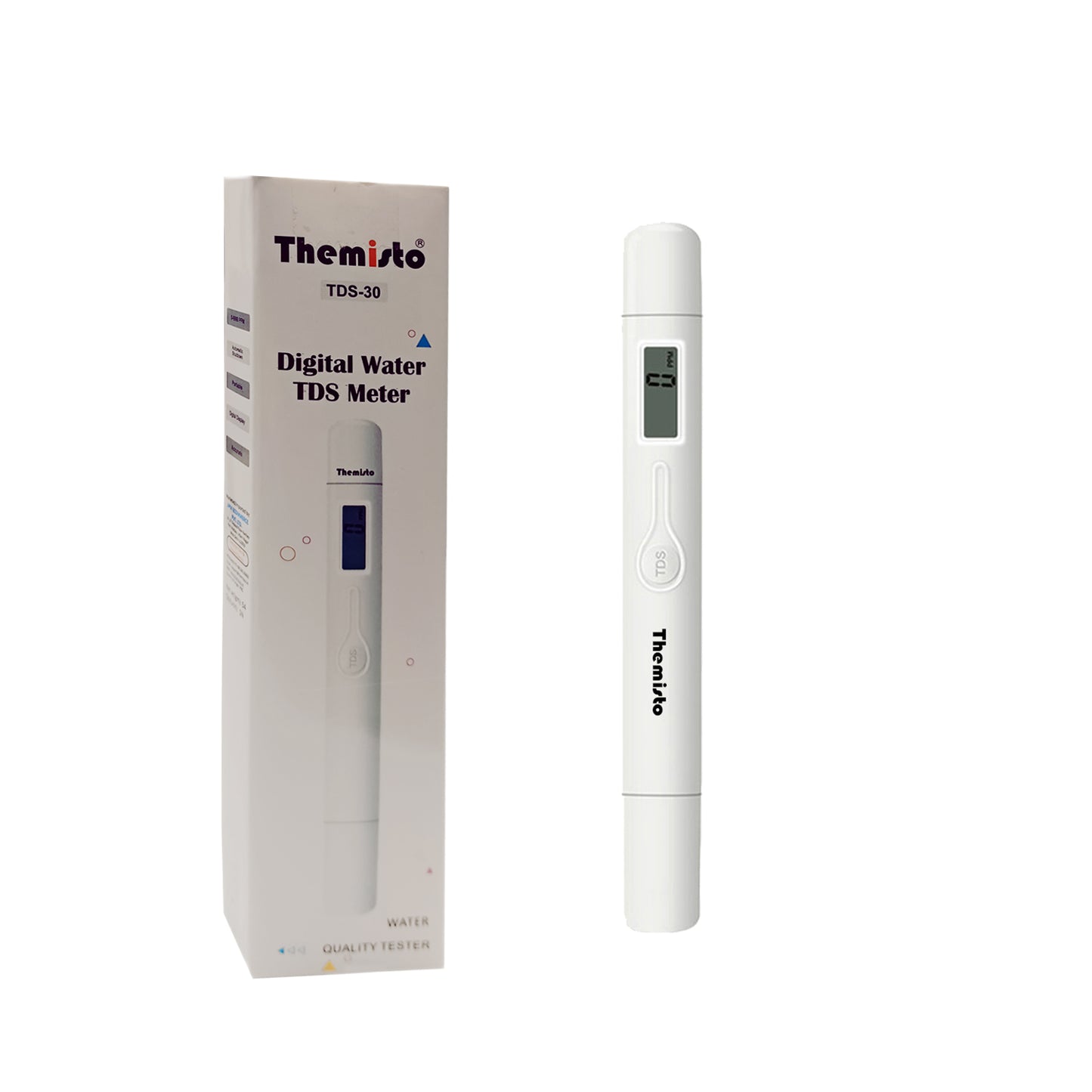 Themisto TDS-30 Digital TDS Meter, Water Quality Tester, 0-9990ppm