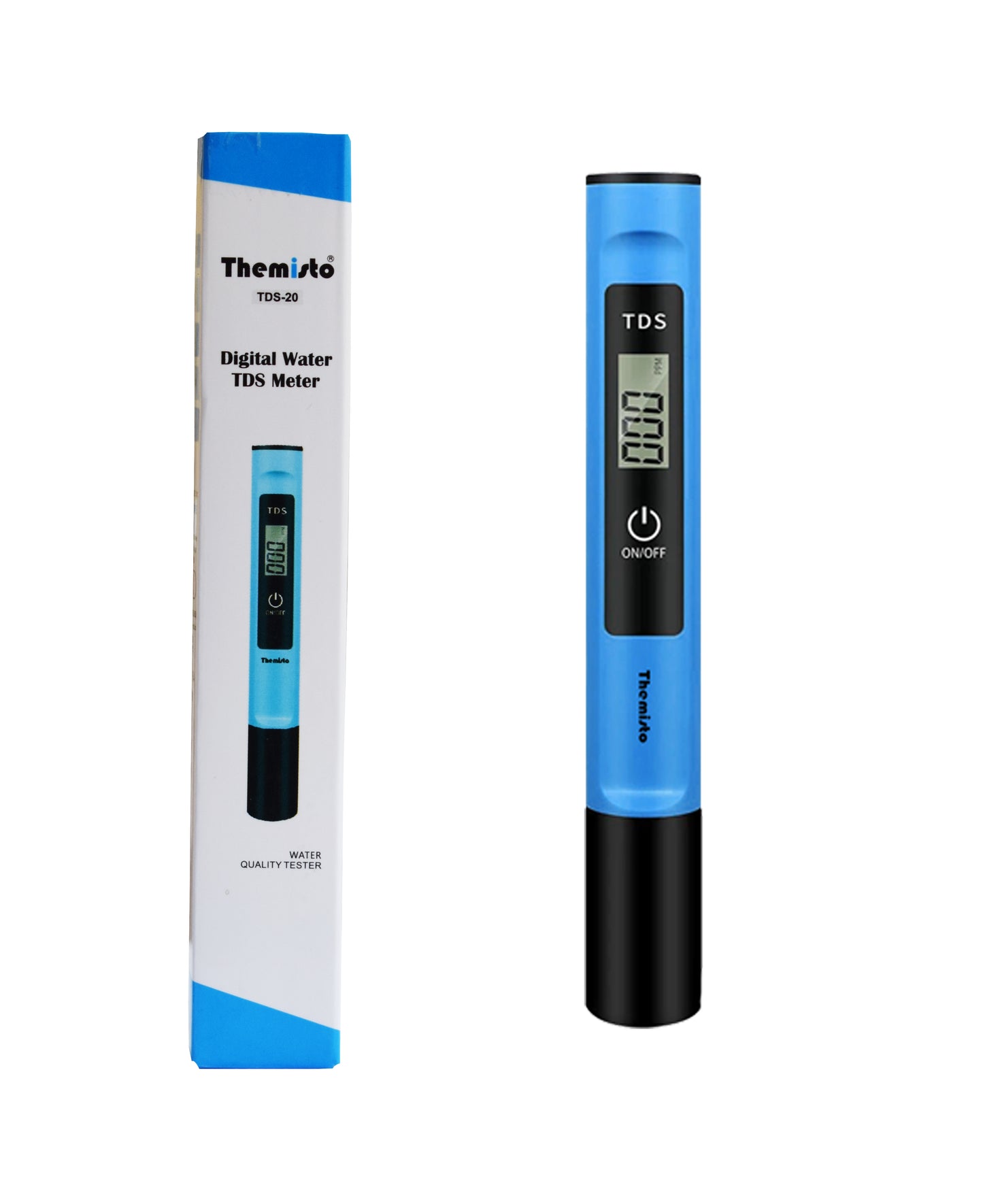 Themisto TDS-20 Digital TDS Meter, Water Quality Tester, 0-9990ppm