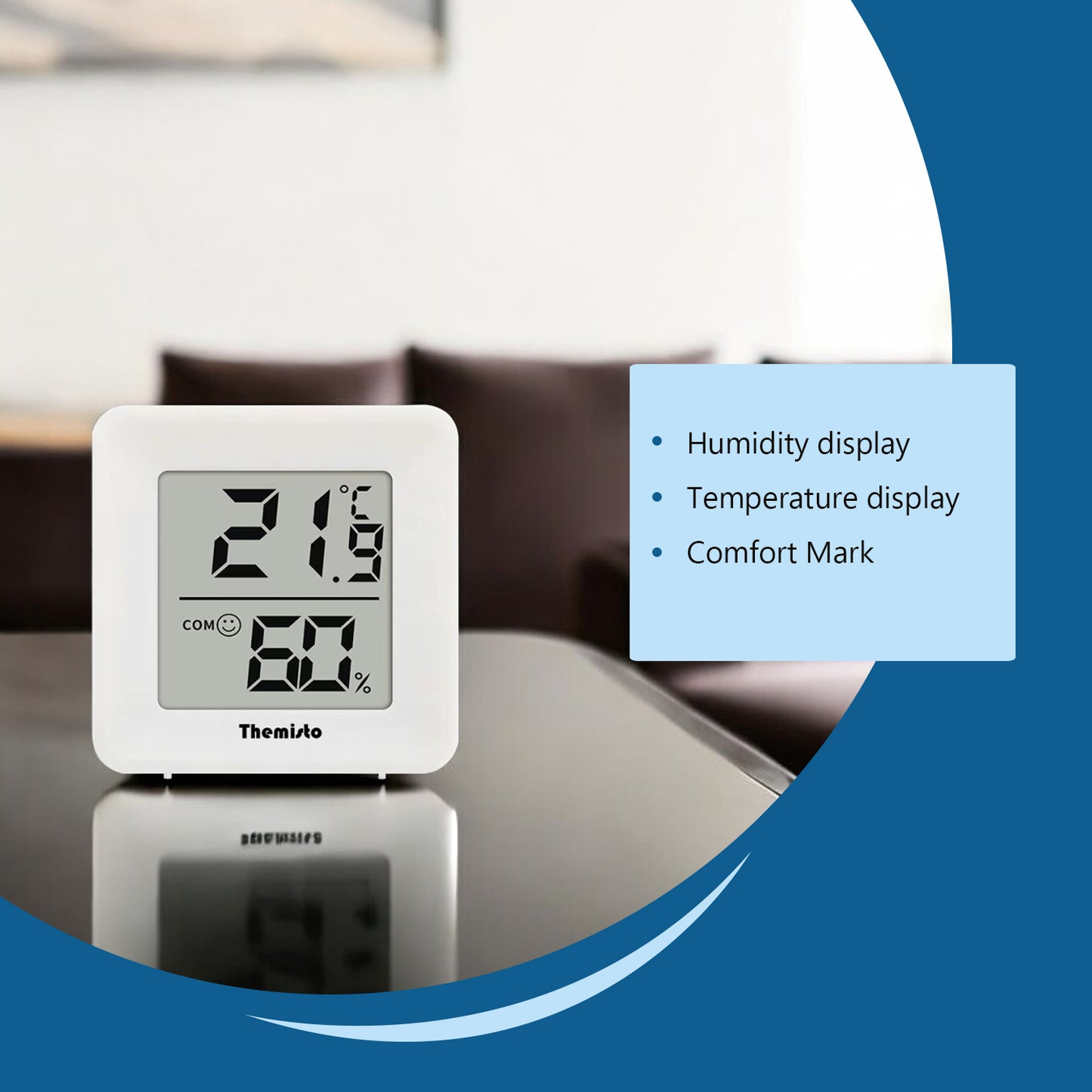 Themisto TH-HT1 Digital Hygrometer Thermometer Humidity Meter