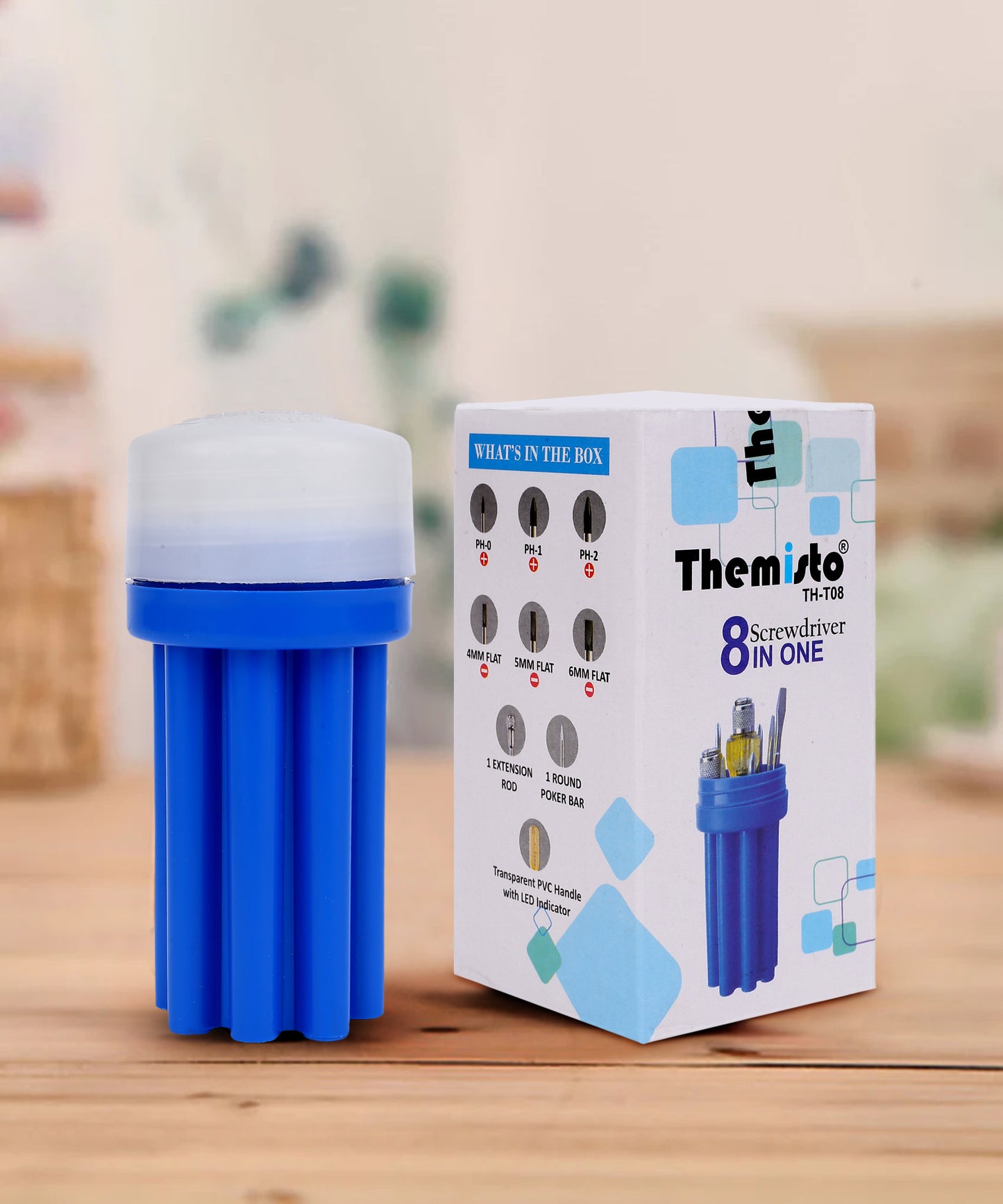 Themisto TH-T08 8 IN 1 COMBINATION SCREWDRIVER SET (pack of 8)