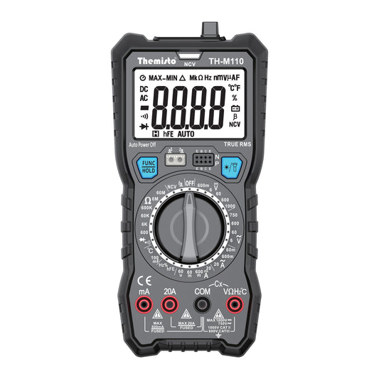 Themisto TH-M110 True RMS Digital Multimeter (Black 6000 Counts)