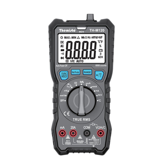 Themisto TH-M120 Auto Range Digital Multimeter (Black 6000 Counts)