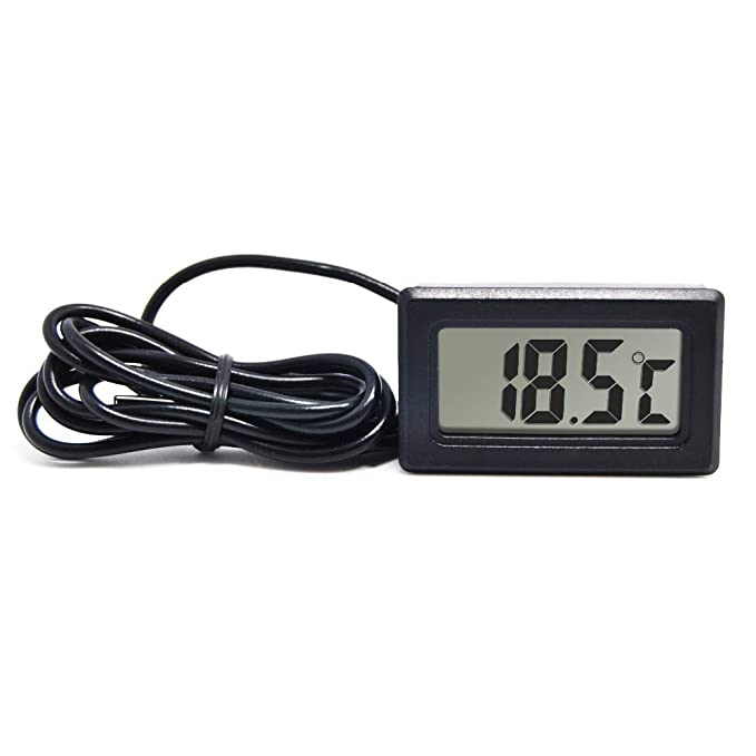 ApTechDeals Portable Pocket Wired Mini Digital LCD Electronic Temperature Meter Sensor