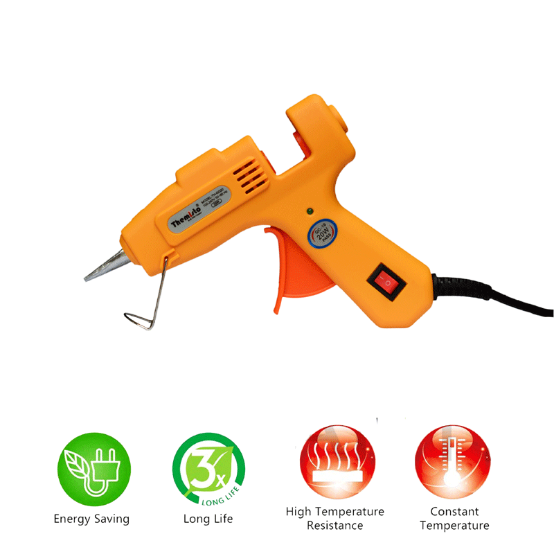 Themisto (TH-GG20) 20 Watt Mini for DIY Art and Crafts 10 glue sticks.