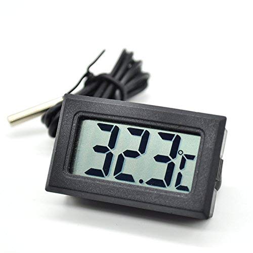 ApTechDeals Portable Pocket Wired Mini Digital LCD Electronic Temperature Meter Sensor
