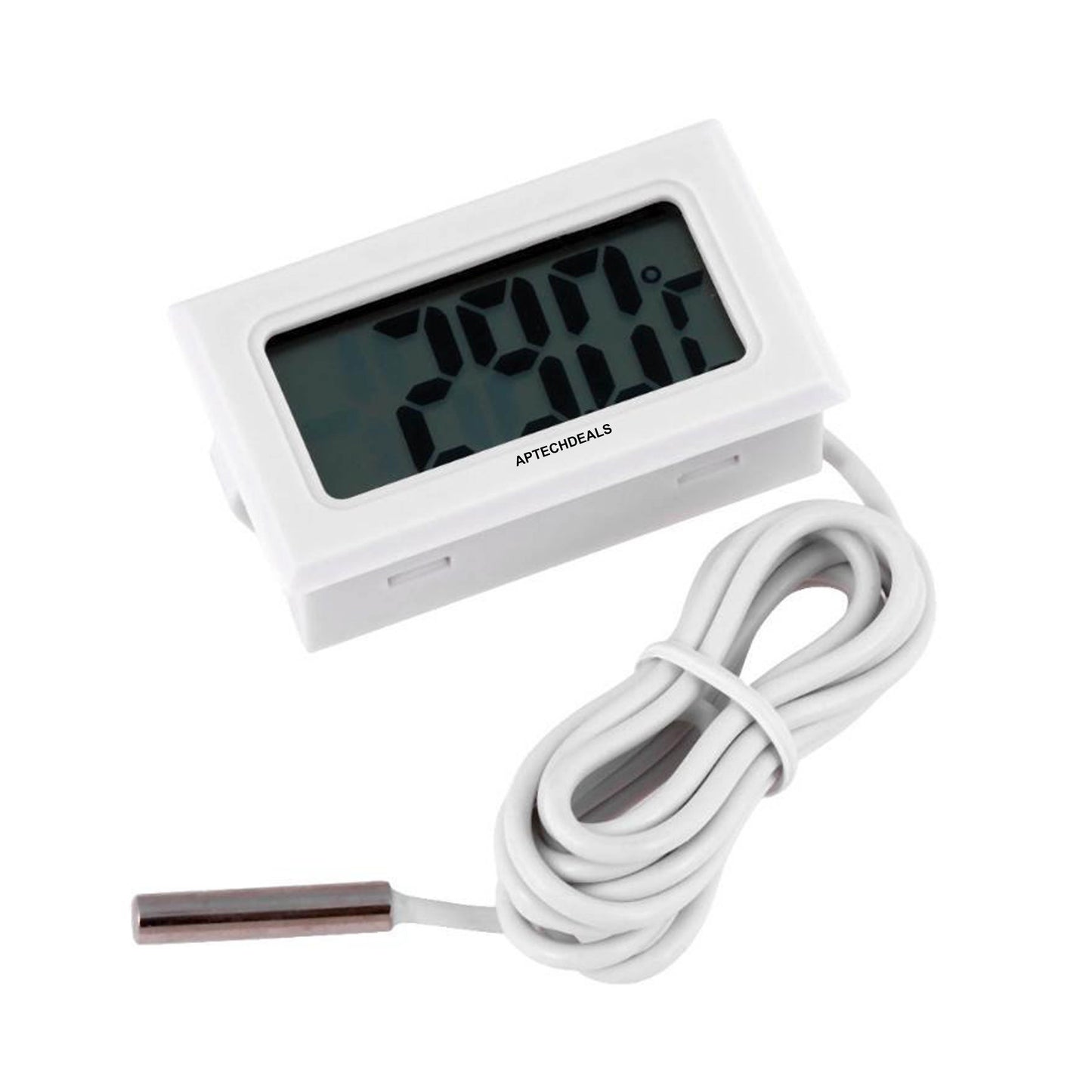 ApTechDeals Portable Pocket Wired Mini Digital LCD Electronic Temperature Meter Sensor