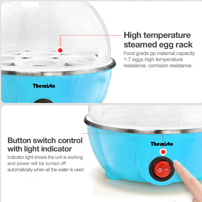 Themisto 350 W Egg Boiler/Poacher/Cooker (TH-611(14 eggs))
