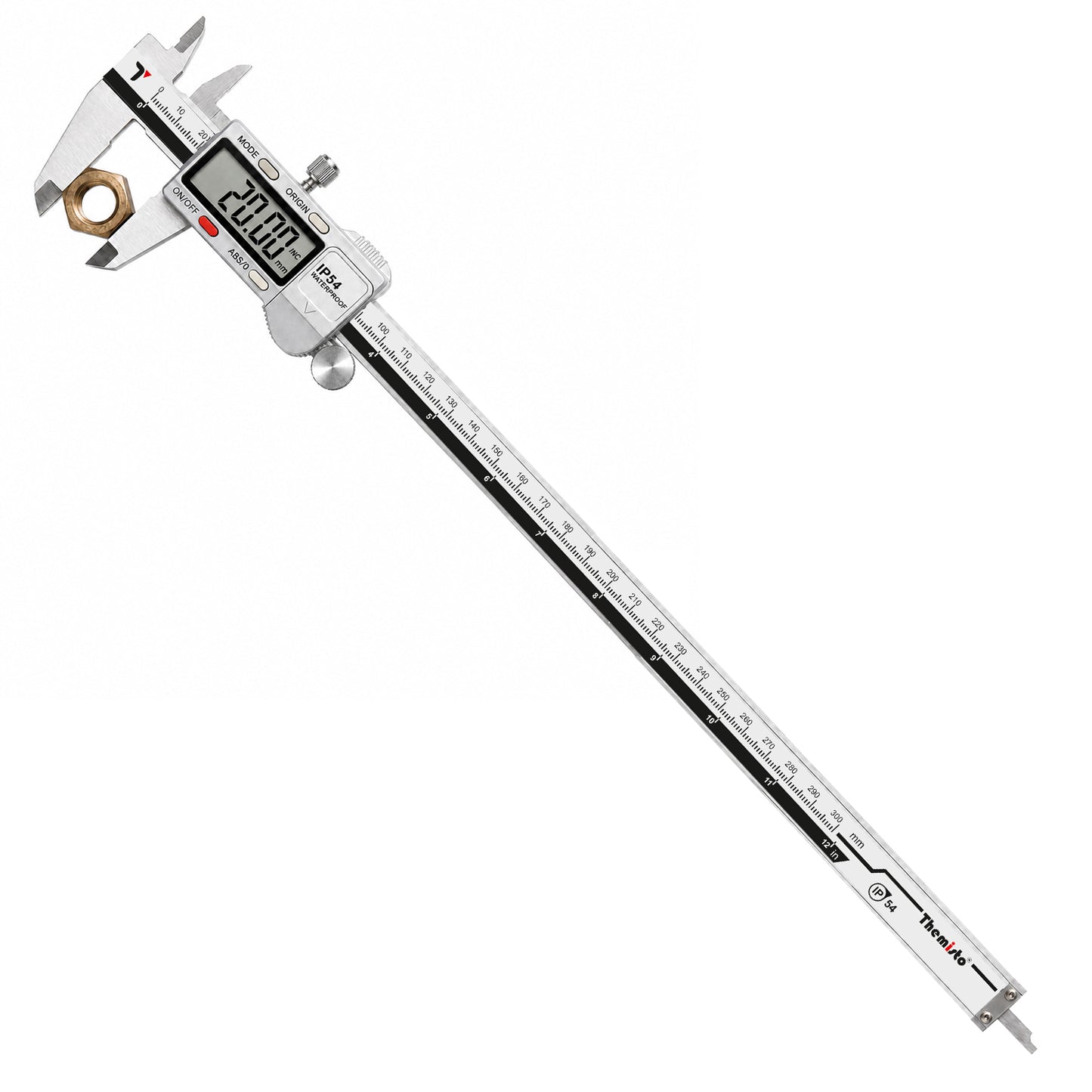 Themisto TH-M65 Digital Vernier Calliper (0–300mm) | Stainless Steel | LCD Display | 4 Measurement Modes | Inch/mm Conversion | Zero Setting | Precision Measuring Tool