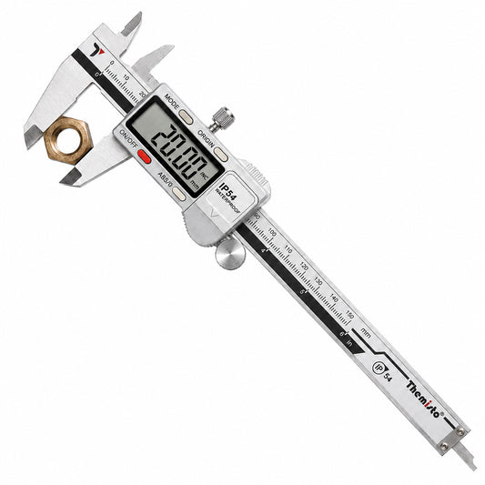 Themisto TH-M65 Digital Vernier Calliper (0–150mm) | Stainless Steel | LCD Display | 4 Measurement Modes | Inch/mm Conversion | Zero Setting | Precision Measuring Tool