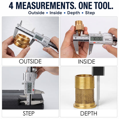 Themisto TH-M65 Digital Vernier Calliper (0–150mm) | Stainless Steel | LCD Display | 4 Measurement Modes | Inch/mm Conversion | Zero Setting | Precision Measuring Tool