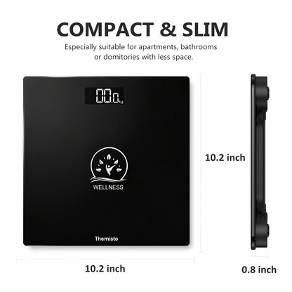 Themisto TH-WS40 Body weight Scale,With High Precision Sensors | Backlit Display