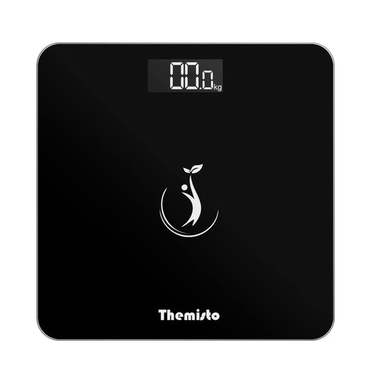 Themisto TH-WS50 Body weight Scale,With High Precision Sensors | 6 mm Tempered Glass | Backlit Display |