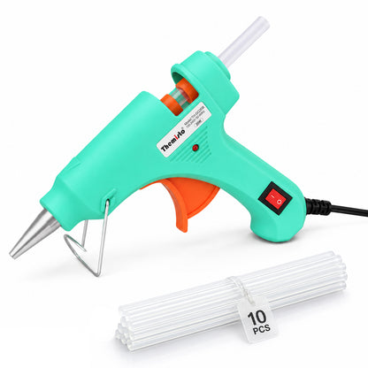 Themisto TH-GG20B 20 Watt Mini Hot Melt Glue Gun with 10 Glue Sticks for DIY Art and Crafts…