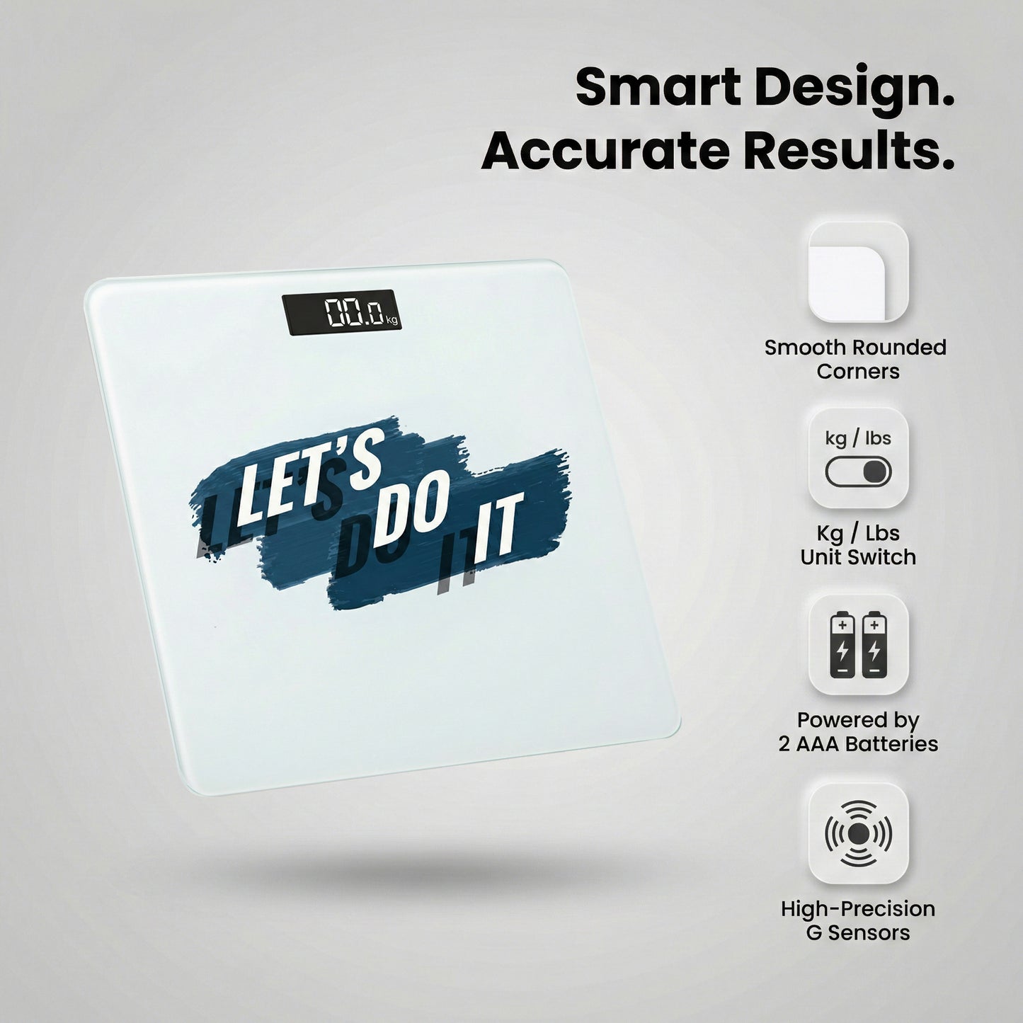 Themisto TH-WS40E Body weight Scale, With High Precision Sensors | Backlit Display