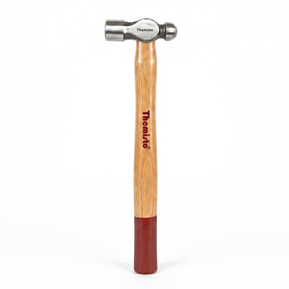 Themisto TH-T34 300g Forged Steel Head Ball Peen Hammer with Seasoned Wooden Handle | Strong Non-Slip Grip | Ideal for Home DIY and Professional Use
