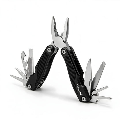 THEMISTO TH-T45 9-in-1 Multi Tool Pliers, Folding Multi Functional Hand Tool with Pliers, Knife, Saw, File, Screwdrivers & Bottle Opener, Portable Tool for DIY, Camping, Outdoor & Home Repairs