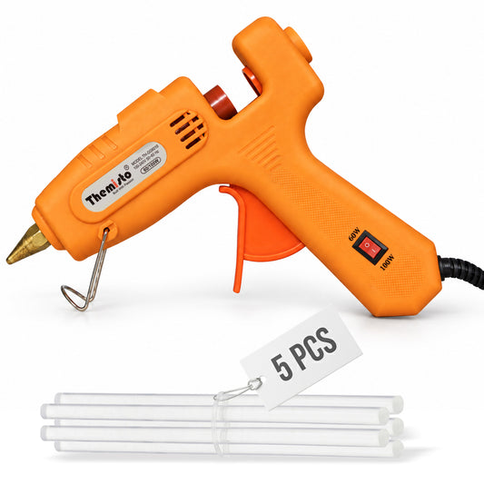 Themisto (TH-GG6010) 60W /100 Dual Watt Glue Gun with 5 Glue Sticks