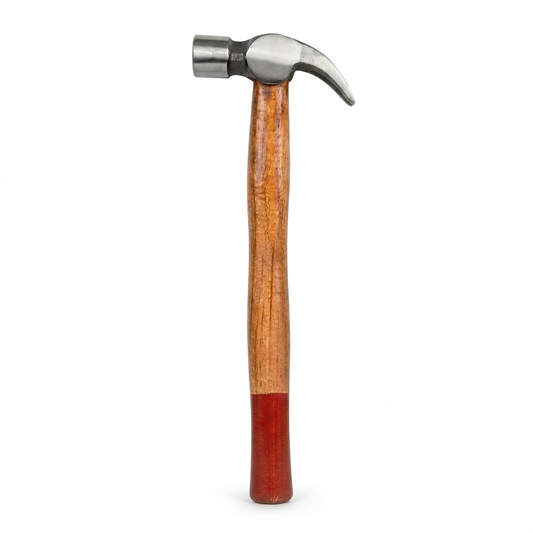 Themisto TH-T33 3/4 lbs Forged Steel Head Claw Hammer with Seasoned Wooden Handle | Strong Non-Slip Grip | Ideal for Home DIY and Professional Use