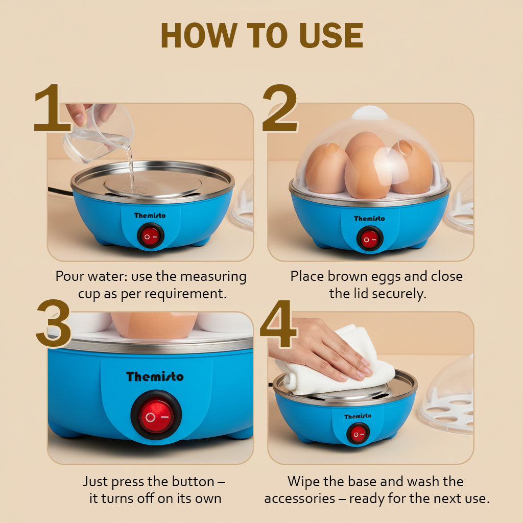 Themisto 350 W Egg Boiler/Poacher/Cooker (TH-611(14 eggs))