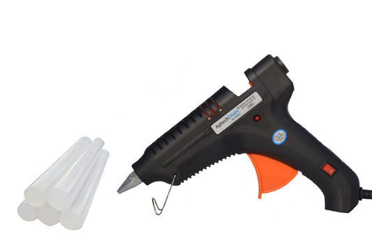 Aptechdeals (AP-GG100) 100W Hot Melt Glue Gun for Arts and Crafts, DIY Projects with 5 glue sticks.