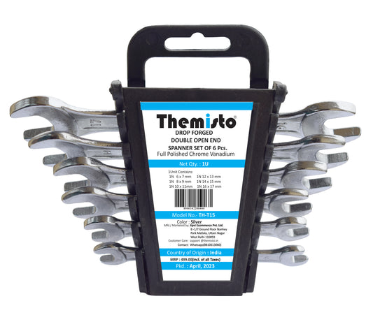THEMISTO TH-T14 6pcs Double Open Ended Spanner set